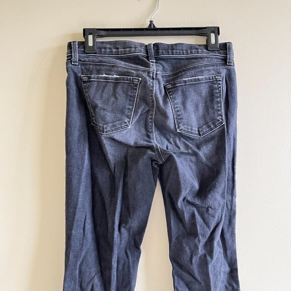 J Brand Selena Cropped Boot-Cut Jeans, Anthracite Black Womens Size 26‎ - Picture 4 of 9